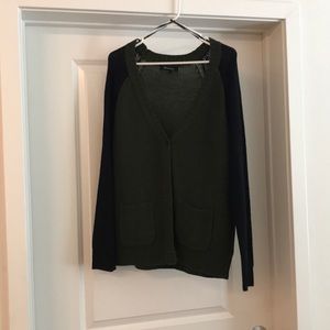 Black and green cardigan